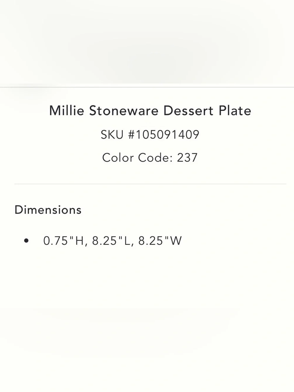 Anthropologie Millie Stoneware Dessert Plate Chicken
